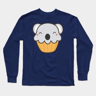 Scrumptious Kawaii Cute Koala Cupcake Long Sleeve T-Shirt